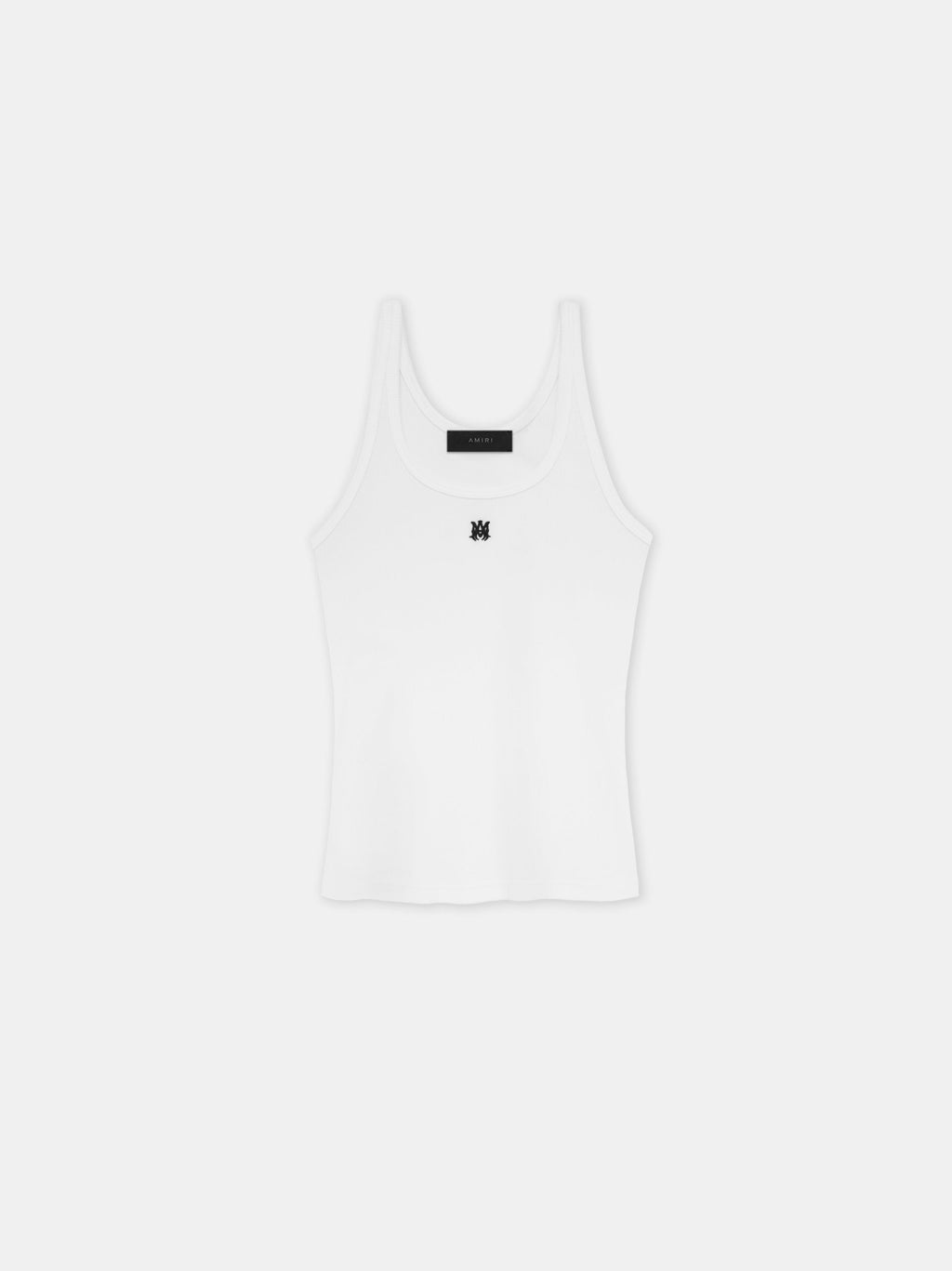 WOMEN - WOMEN'S MA EMBROIDERED RIBBED TANK - White