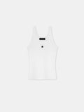 WOMEN - WOMEN'S MA EMBROIDERED RIBBED TANK - White