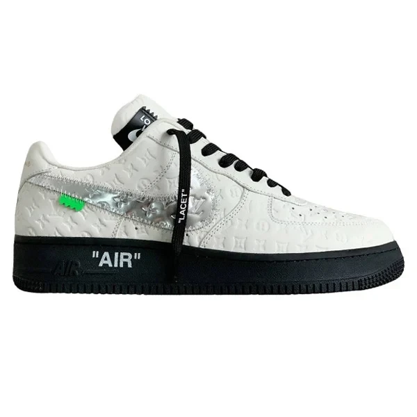 Louis Vuitton x Nike Air Force 1 Low ‘White Black Silver’