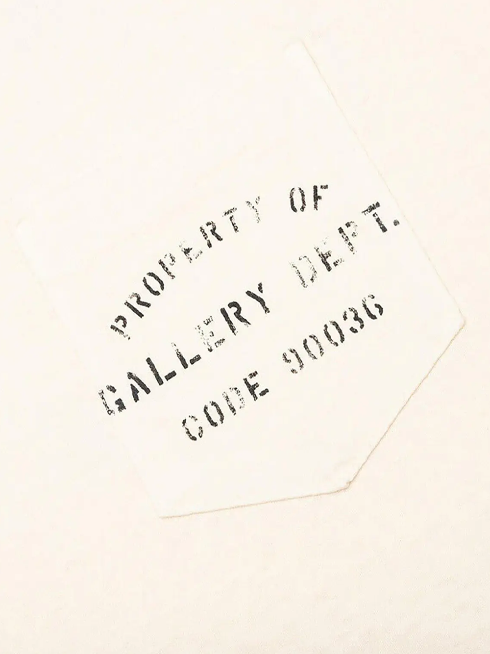 Gallery Dept Property Of Stencil T-Shirt in Cream