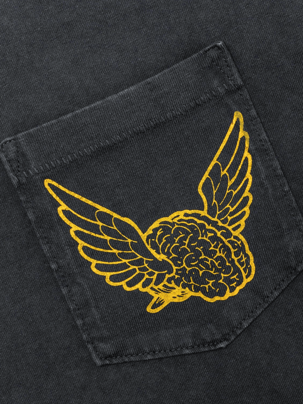 Gallery Dept Flying Brain Pocket T-Shirt in Black