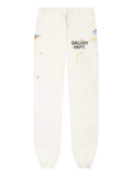 Gallery Dept GD Logo Hand Painted Joggers in White