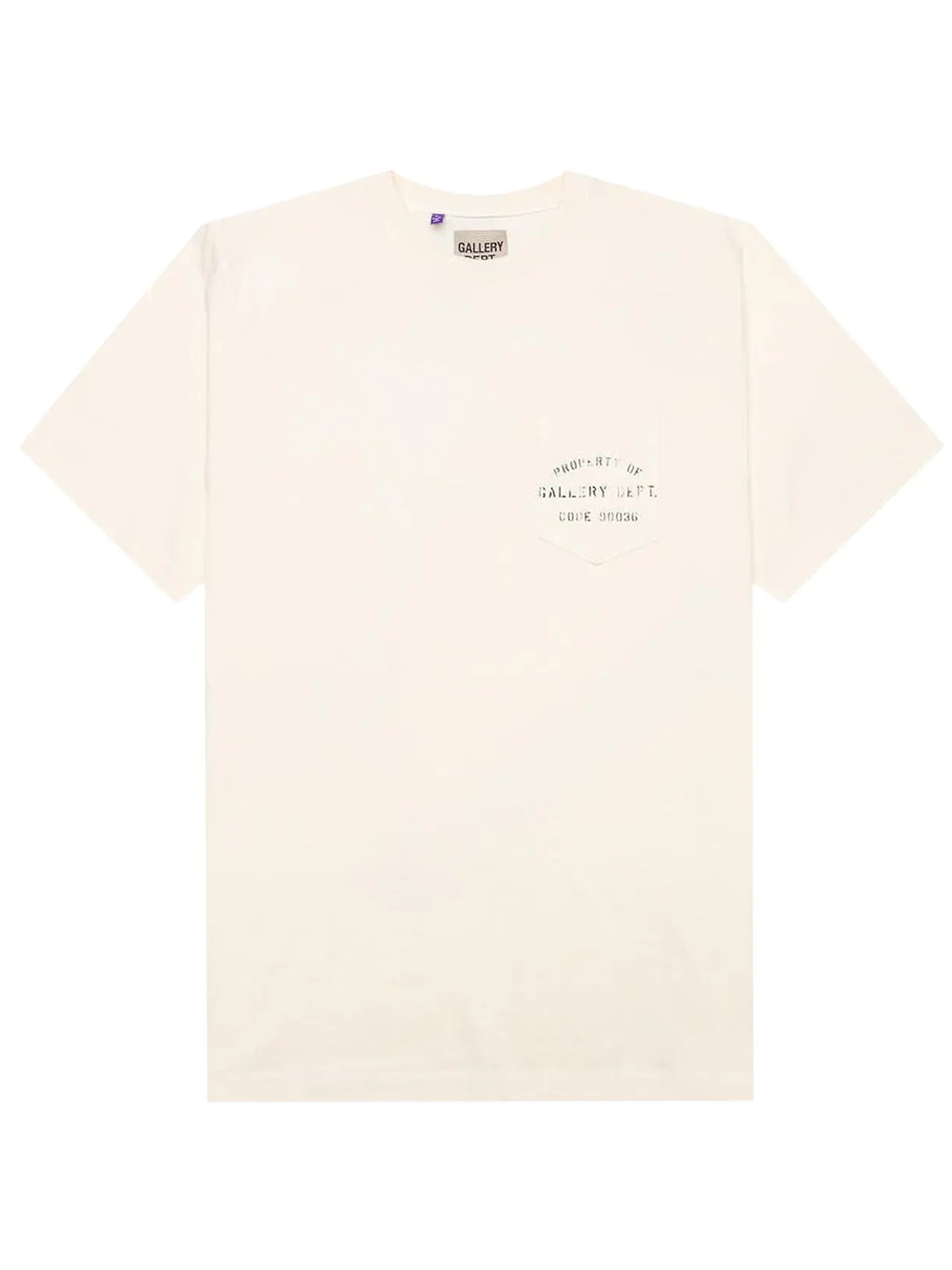 Gallery Dept Property Of Stencil T-Shirt in Cream